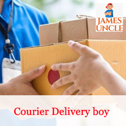 Courier delivery boy Mr. Debasish Sarkar in Garia